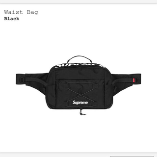 シュプリーム(Supreme)の☺︎☺︎☺︎様専用 Supreme Waist Bag Black 17SS新品(ウエストポーチ)