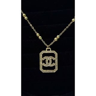 CHANEL - 【レア】CHANEL シャネル ロゴ プレート チェーン ネックレス