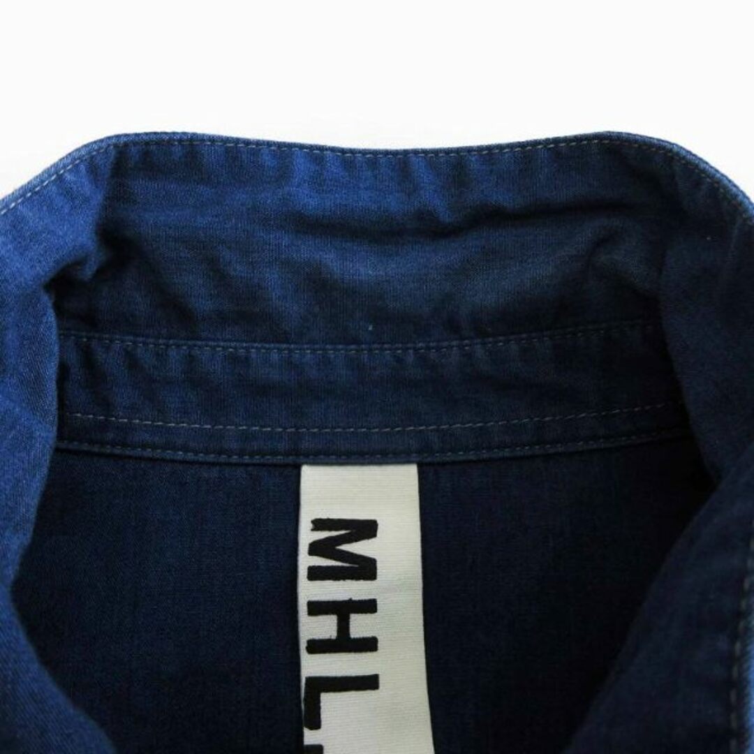 MHL. シャンブレー シャツ 長袖 コットン ブルー系 S メンズのトップス(シャツ)の商品写真