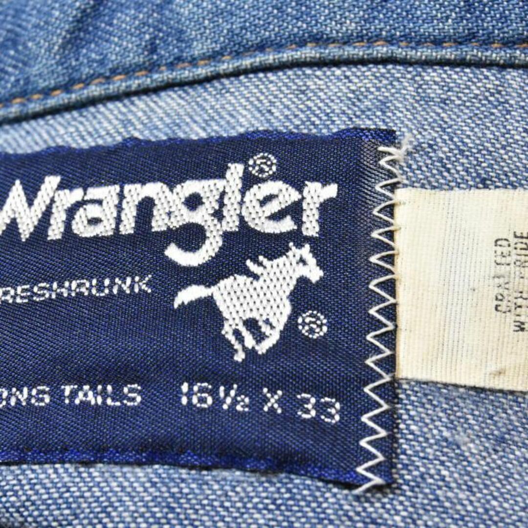Wrangler(ラングラー)のラングラー 80s デニムシャツ 14065ｃ USA製 ビンテージ マスタング メンズのトップス(シャツ)の商品写真