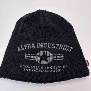 アルファインダストリーズ(ALPHA INDUSTRIES)のアルファインダストリーズ リバーシブル　ニット帽　ビーニー キャップ　帽子(ニット帽/ビーニー)