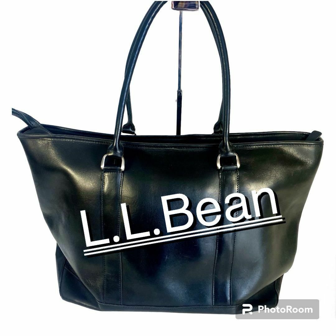 L.L.Bean(エルエルビーン)のエルエルビーン✨L.L.Bean レザー メンズ トートバッグ A4可 大容量 メンズのバッグ(トートバッグ)の商品写真