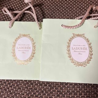 ラデュレ(LADUREE)のラデュレショッパー　ショップ袋【2セット】(ショップ袋)