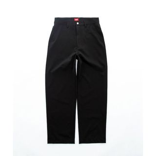 希少　order loose gabadine pants black