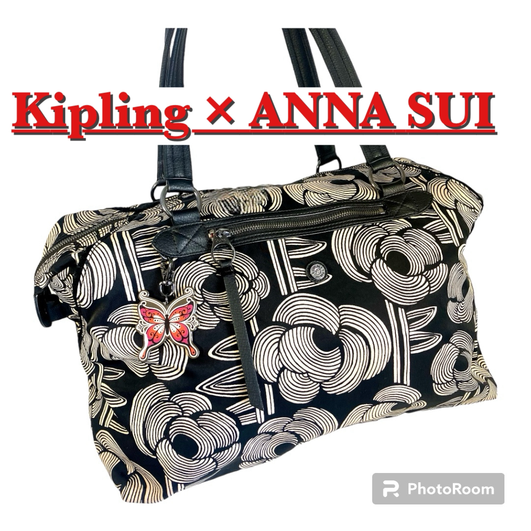 ANNA SUI(アナスイ)のキプリング ｘ アナスイ✨未使用級✨ボストンバック コラボ　アートエム レディースのバッグ(ボストンバッグ)の商品写真