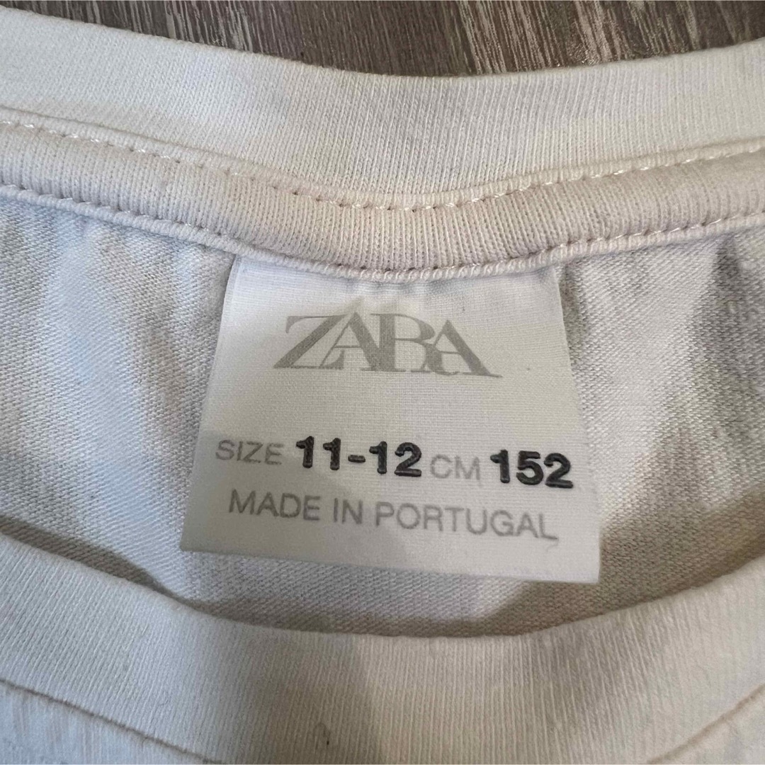 ZARA(ザラ)の150 ZARA カットソー　Tシャツ キッズ/ベビー/マタニティのキッズ服女の子用(90cm~)(Tシャツ/カットソー)の商品写真