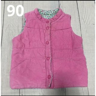 ベビーギャップ(babyGAP)のベビーギャップ　リバーシブル　ベスト　90(ジャケット/上着)