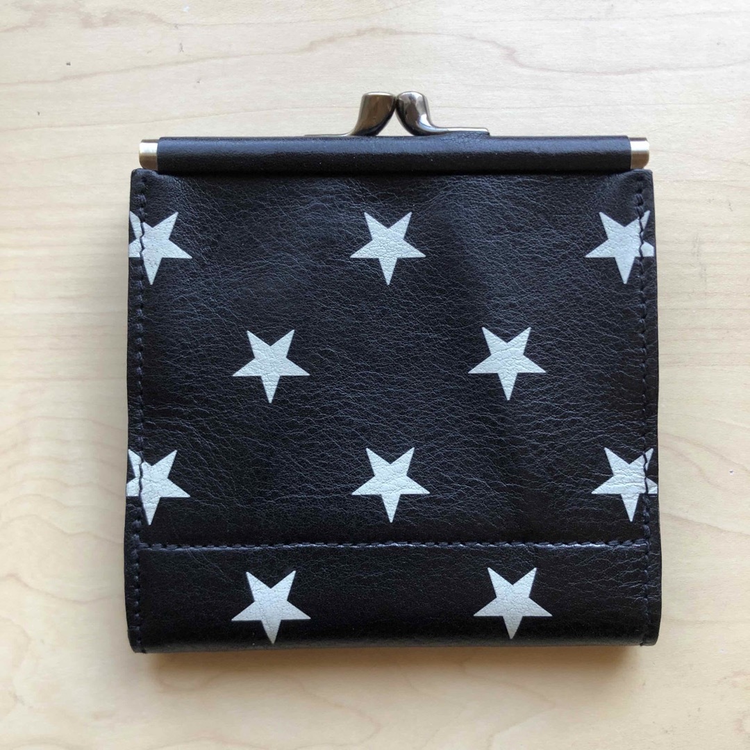 ☆新品☆イルビゾンテ 限定 がま口 二つ折り財布 星柄 ブラック ☆新品☆イルビゾンテ 限定 がま口 二つ折り財布 星柄 ブラック