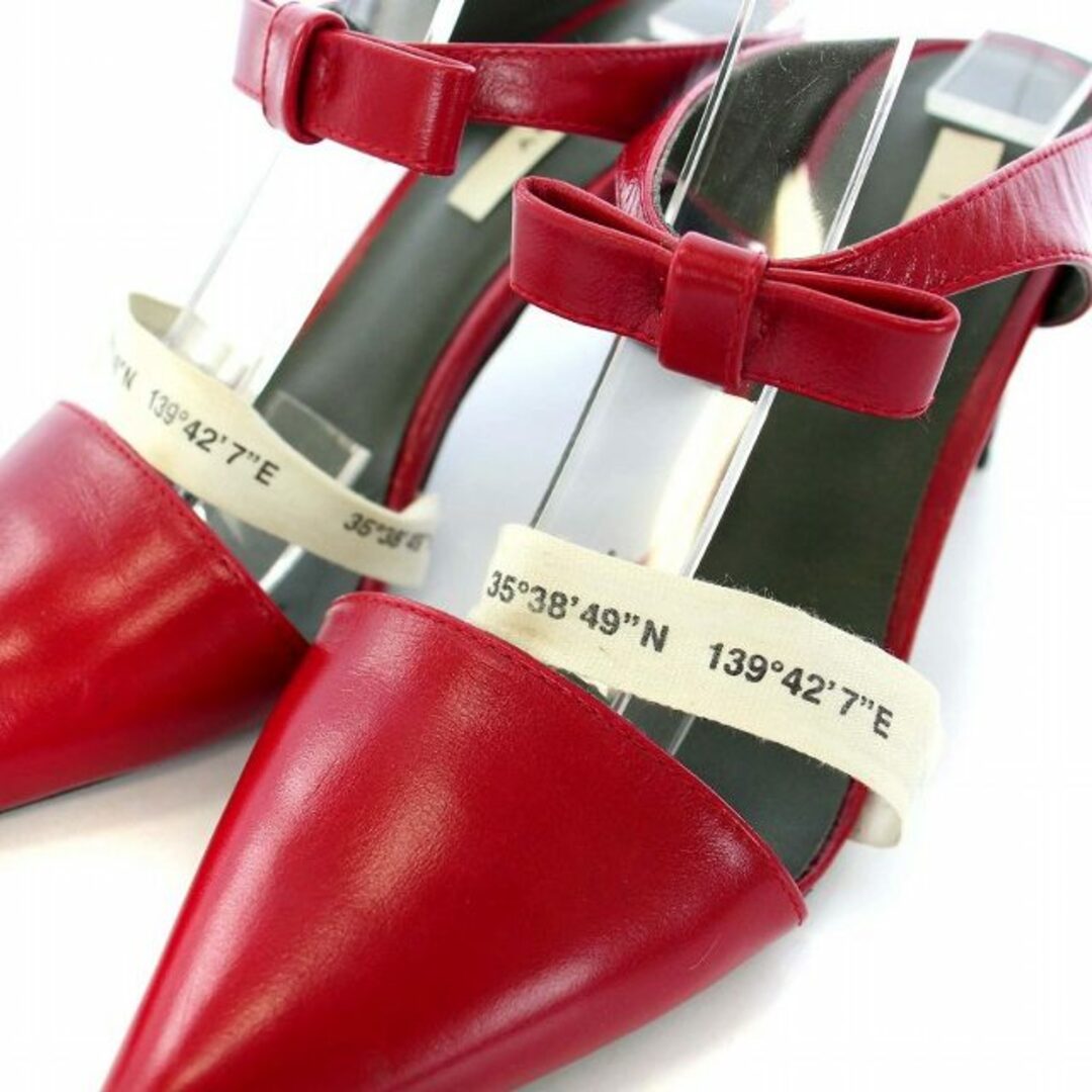 Ameri VINTAGE(アメリヴィンテージ)のアメリヴィンテージ LOGO BELT POINTED PUMPS XS レディースの靴/シューズ(ハイヒール/パンプス)の商品写真