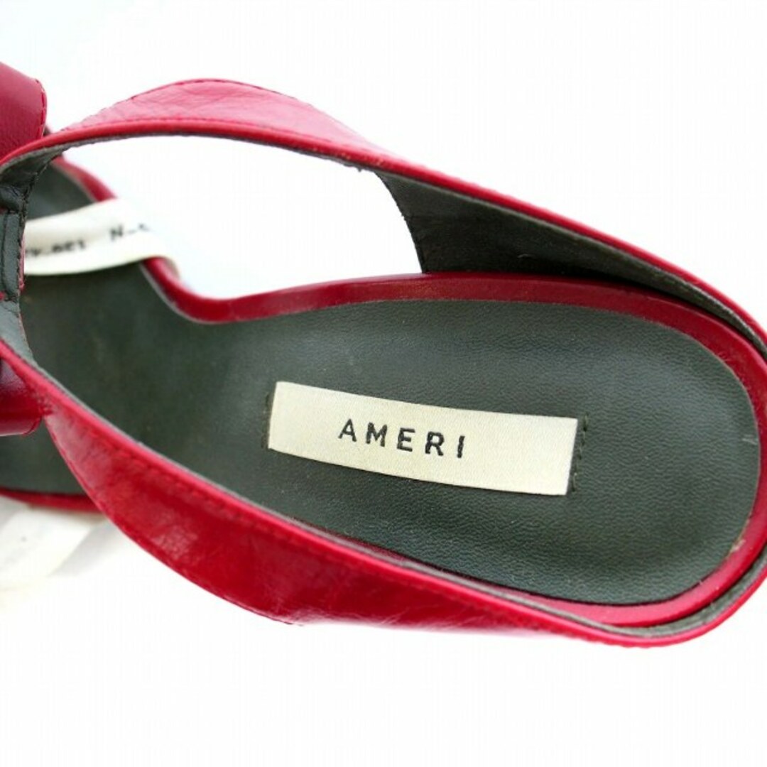 Ameri VINTAGE(アメリヴィンテージ)のアメリヴィンテージ LOGO BELT POINTED PUMPS XS レディースの靴/シューズ(ハイヒール/パンプス)の商品写真