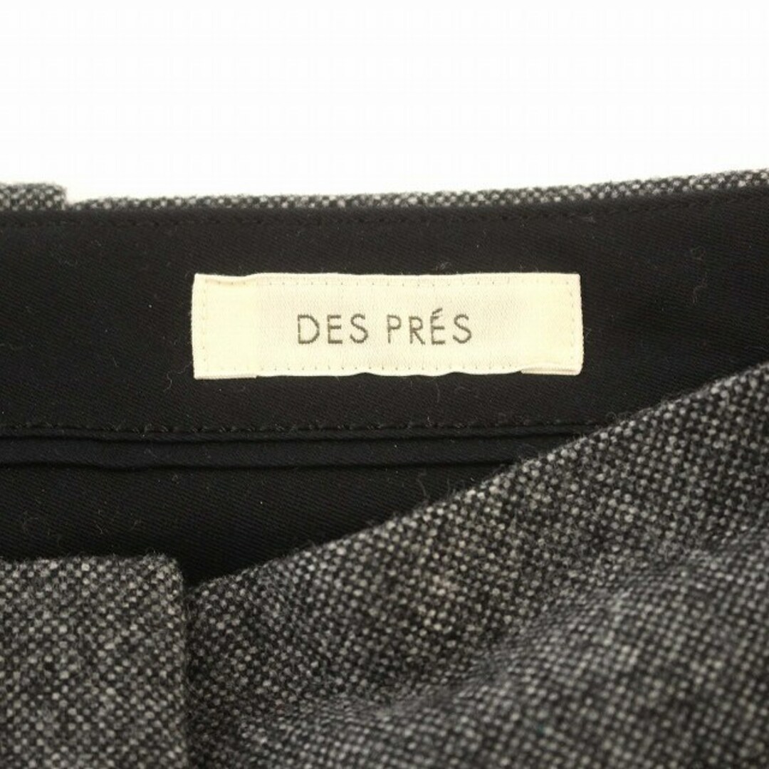 DES PRES(デプレ)のデプレ DES PRES タック パンツ ウール スラックス 34 グレー レディースのパンツ(その他)の商品写真
