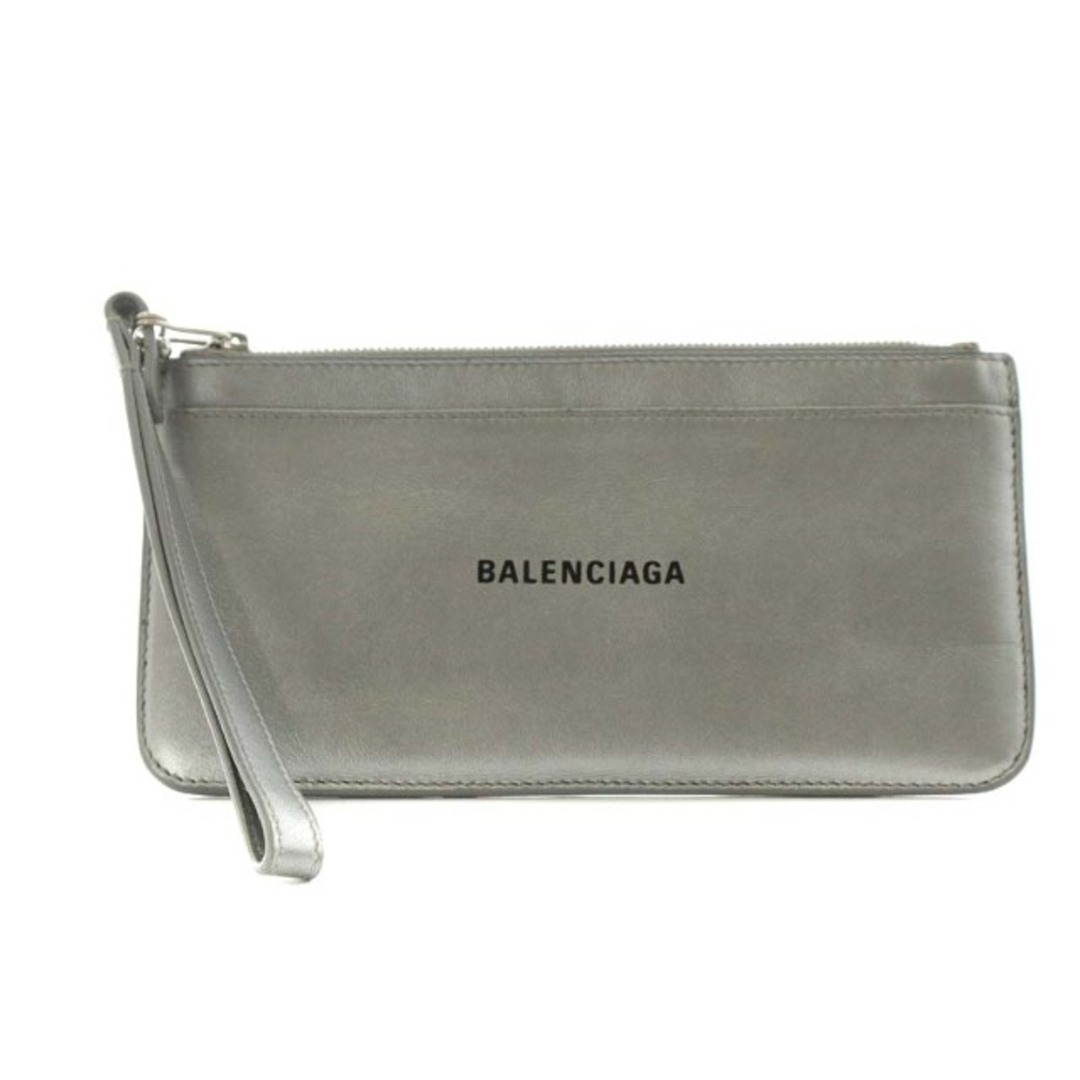Balenciaga(バレンシアガ)のバレンシアガ コインケース 小銭入れ レザー シルバー色 594214 レディースのファッション小物(コインケース)の商品写真