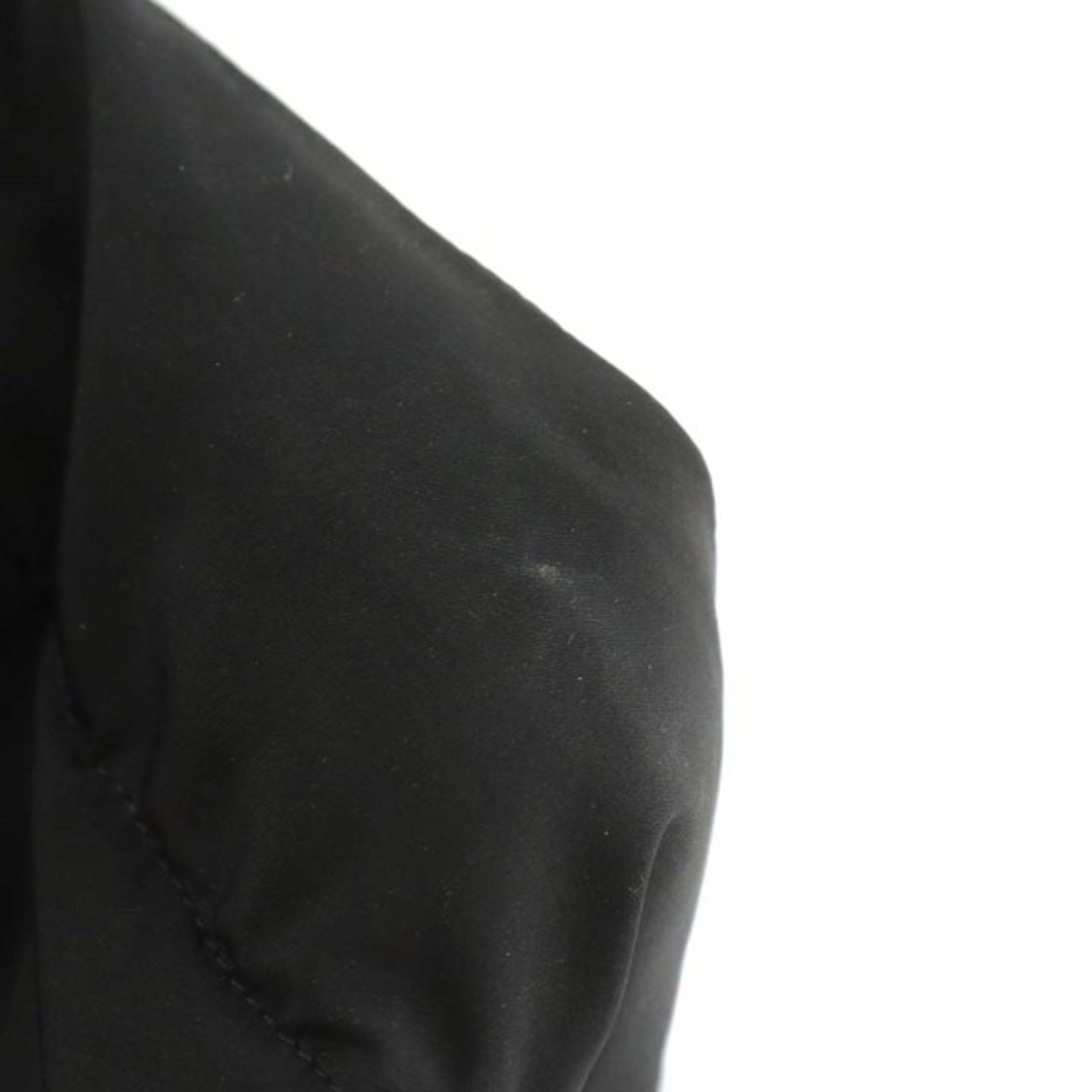 Emporio Armani(エンポリオアルマーニ)のエンポリオアルマーニ ダウンコート ロング丈 裏地総柄 38 XS 黒 レディースのジャケット/アウター(ダウンコート)の商品写真