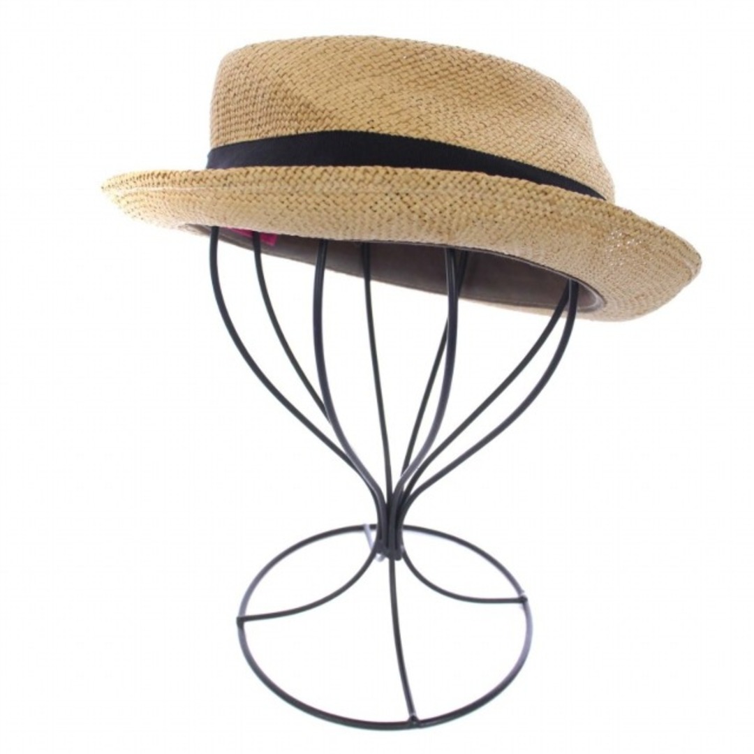 CA4LA(カシラ)のカシラ CA4LA ストローハット カンカン帽 麦わら帽子 日本製 ベージュ レディースの帽子(麦わら帽子/ストローハット)の商品写真