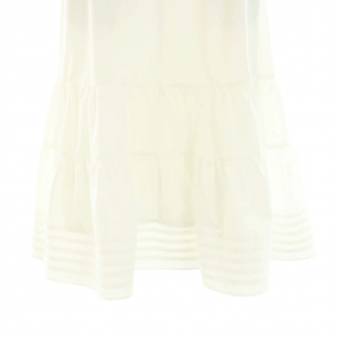 IENA(イエナ)のイエナ タイプライターティアードスカート ロング ミモレ フレア 34 XS 白 レディースのスカート(ロングスカート)の商品写真