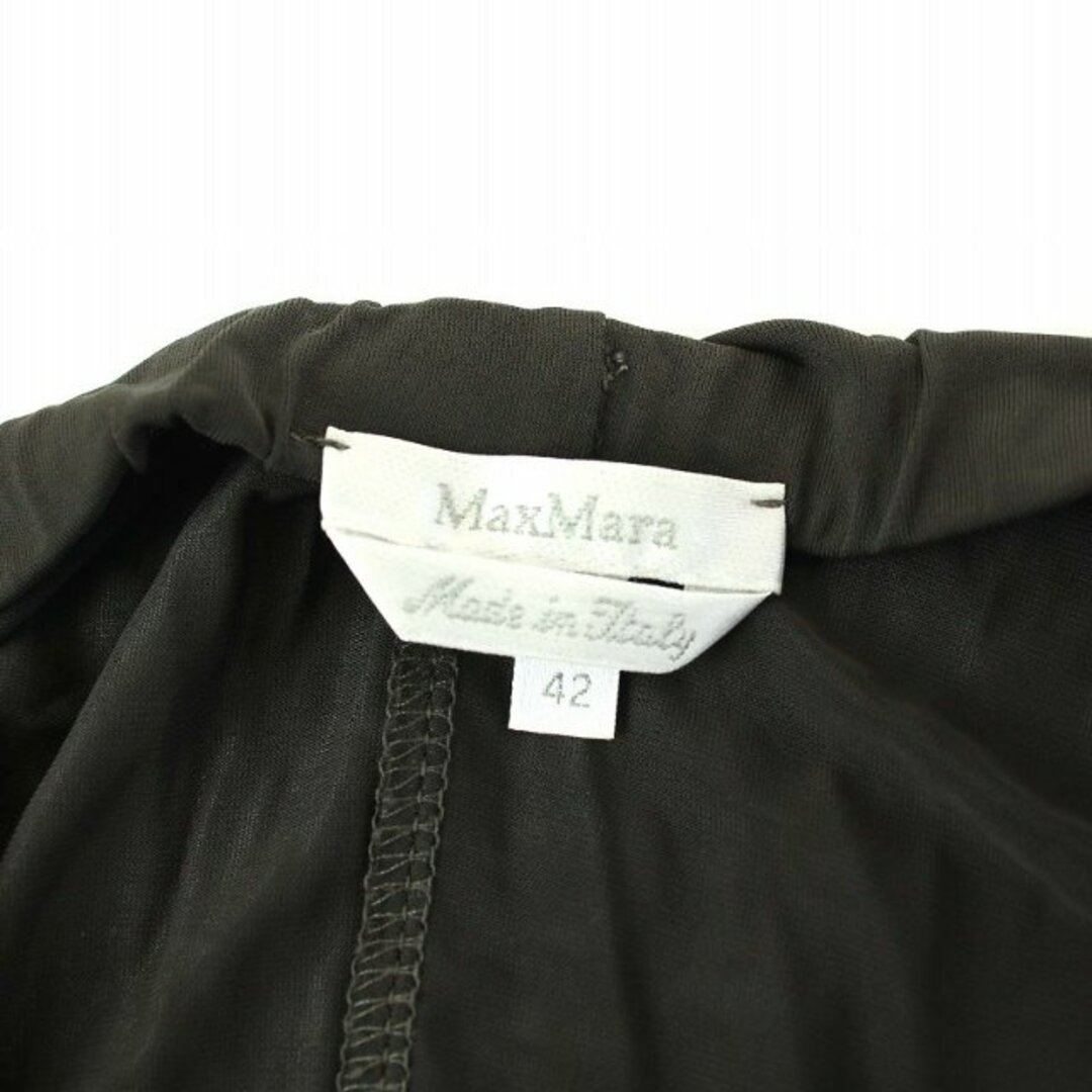 Max Mara(マックスマーラ)のマックスマーラ 白タグ スカート ロング フレア リボン 42 L グレー レディースのスカート(ロングスカート)の商品写真