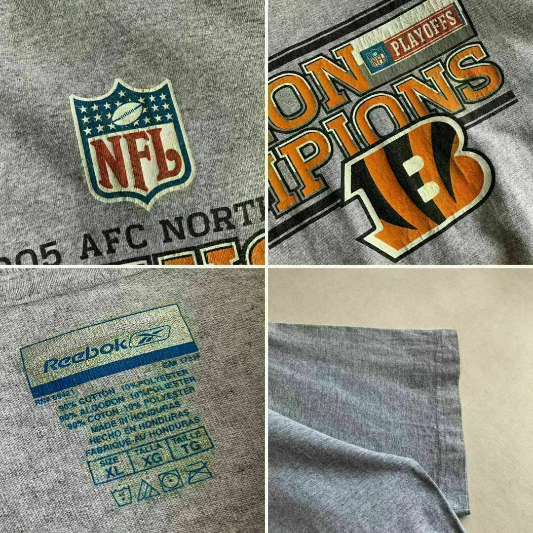 Reebok(リーボック)のReebok リーボック NFL ベンガルズ プリントTシャツ グレー メンズのトップス(Tシャツ/カットソー(半袖/袖なし))の商品写真