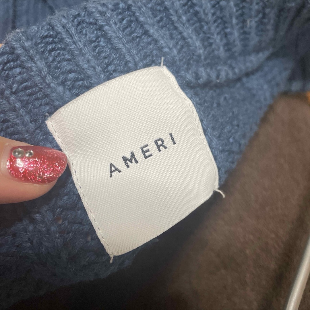 Ameri VINTAGE(アメリヴィンテージ)のアメリ　ニット　トップス　ブルー レディースのトップス(ニット/セーター)の商品写真