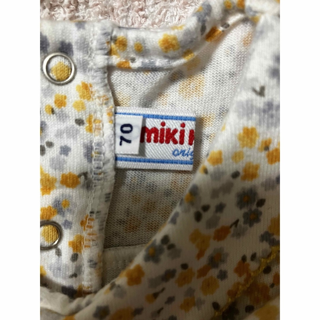 mikihouse(ミキハウス)のミキハウス　ロンパース　70 ２枚セット キッズ/ベビー/マタニティのベビー服(~85cm)(ロンパース)の商品写真