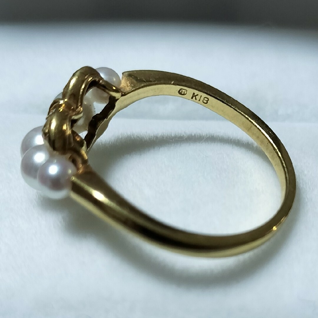 MIKIMOTO - ミキモト ダイヤモンド×ベビーパール リング K18YG MIKIMOTO - ミキモト ダイヤモンド×ベビーパール リング K18YG
