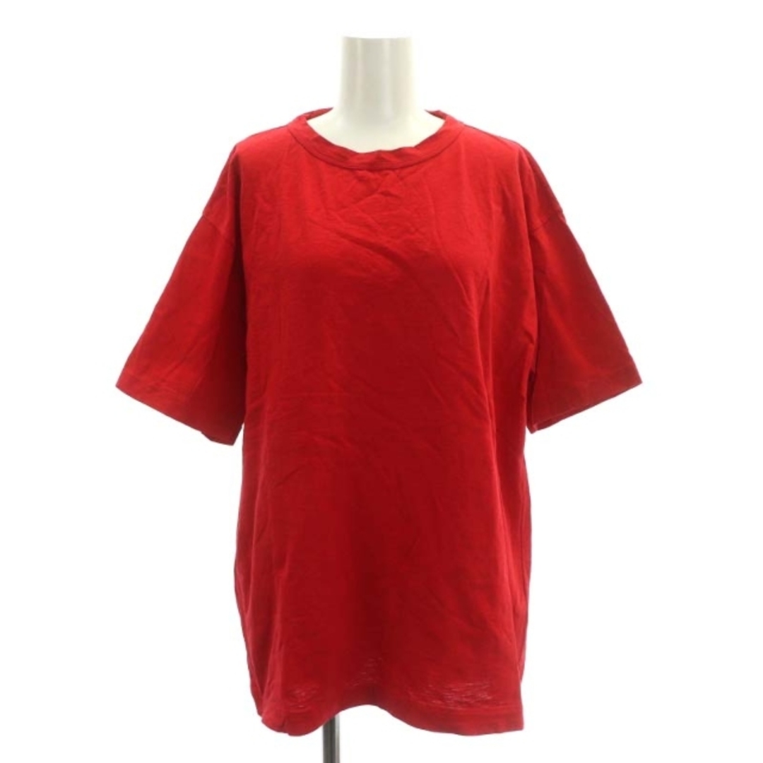 other(アザー)の45R コットンクルーネックTシャツ カットソー 半袖 4 赤 レッド レディースのトップス(Tシャツ(半袖/袖なし))の商品写真