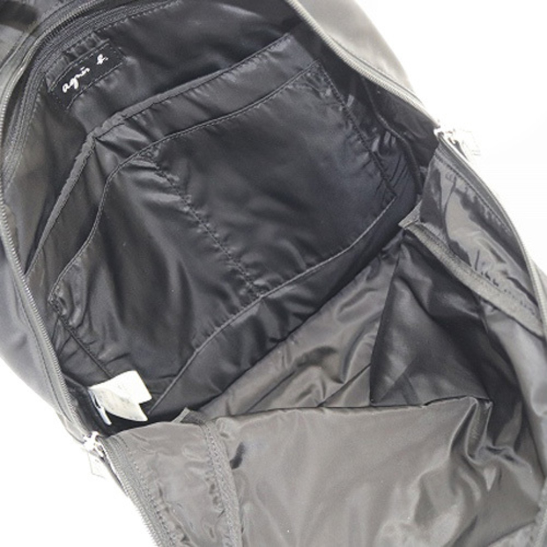 agnes b.(アニエスベー)のアニエスベー ロゴ ナイロン リュック 黒 レディースのバッグ(リュック/バックパック)の商品写真