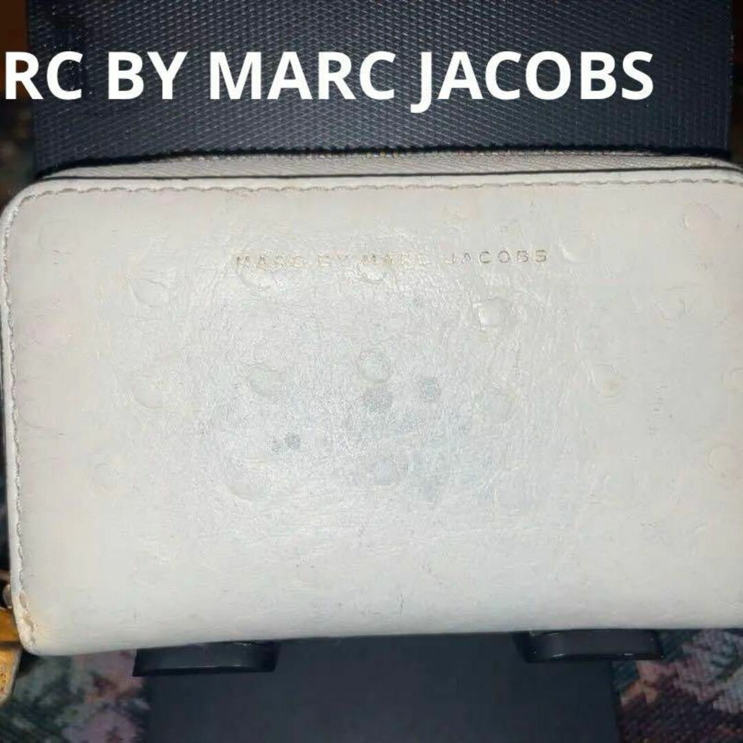 MARC BY MARC JACOBS(マークバイマークジェイコブス)のマークバイマークジェイコブス 小銭入れ コインケース ホワイト パープル レディースのファッション小物(コインケース)の商品写真