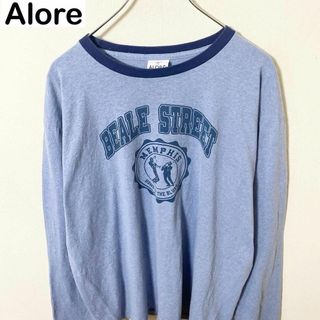 ヴィンテージ(VINTAGE)のUSA製　Alore 長袖 リンガー　Tシャツ　ロンT 古着　ヴィンテージ(Tシャツ/カットソー(七分/長袖))