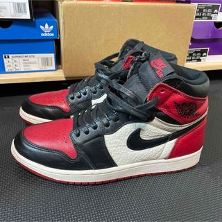 ナイキ(NIKE)のNike Air Jordan 1 Retro High OG Bred Toe(スニーカー)