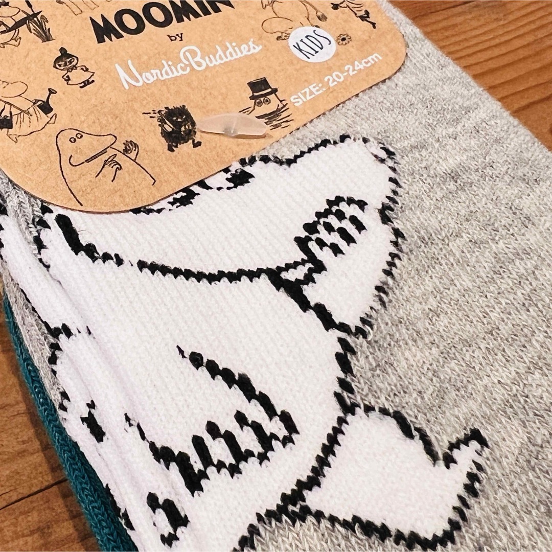 MOOMIN(ムーミン)の【新品４足セット】ムーミン&リトルミィキッズ靴下　20〜24㎝ キッズ/ベビー/マタニティのこども用ファッション小物(靴下/タイツ)の商品写真