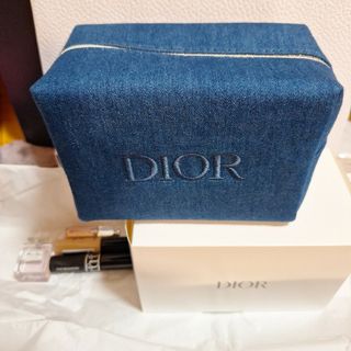 クリスチャンディオール(Christian Dior)のディオール　ノベルティ　デニムポーチ　ミニコスメ　セット(ポーチ)