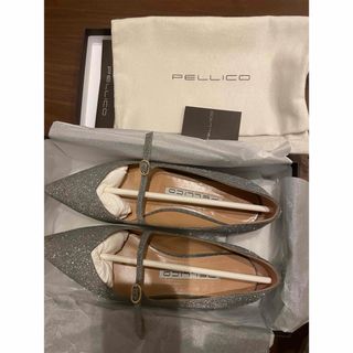 ペリーコ(PELLICO)のPELLICO シルバーラメパンプス(ハイヒール/パンプス)