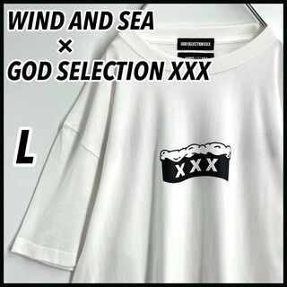 GOD SELECTION XXX - 【大人気コラボ】ウィンダンシー×ゴッドセレクション　両面プリントロゴ　TシャツL
