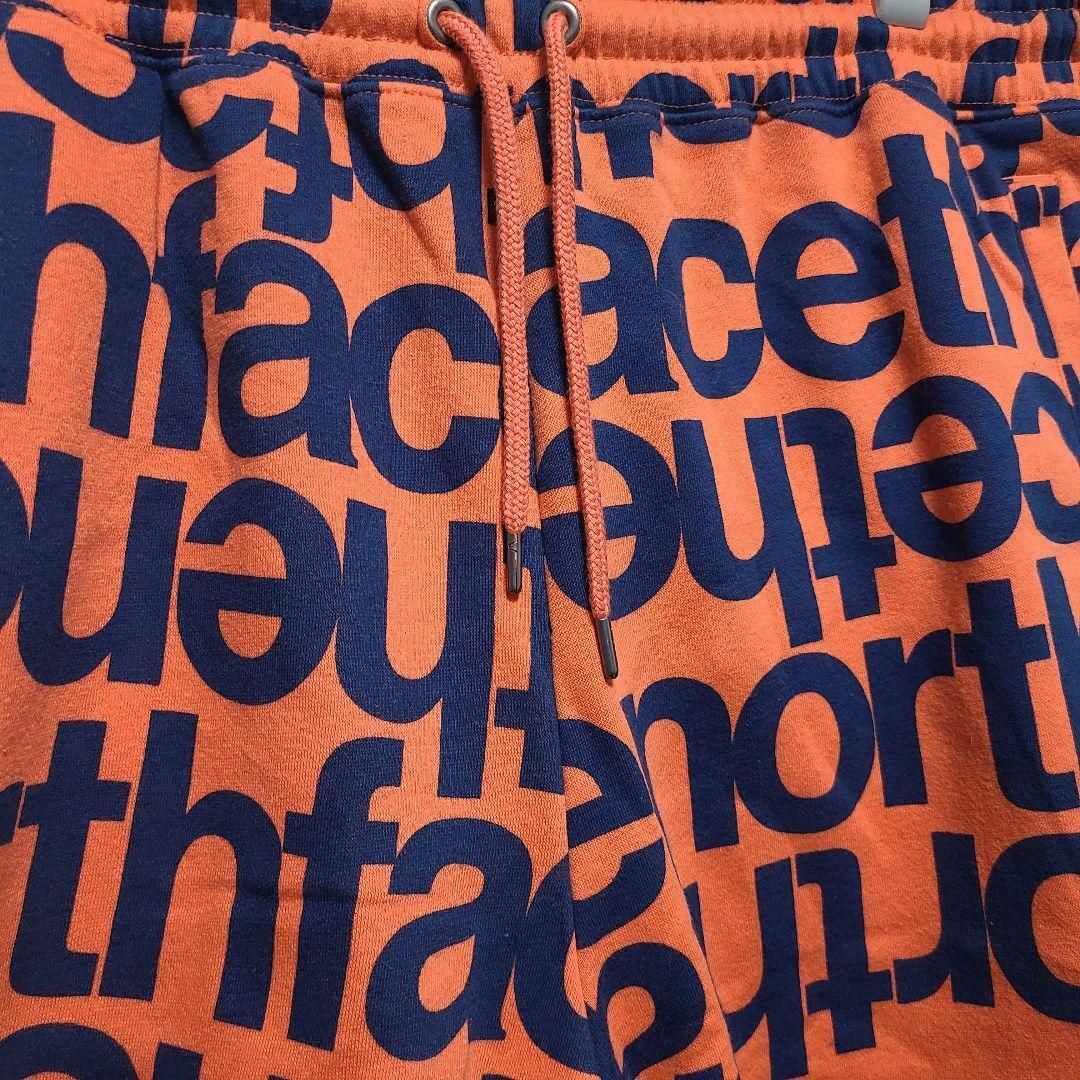 THE NORTH FACE(ザノースフェイス)の3XL ノースフェイス オレンジ スウェット ハーフパンツ ロゴ ショートパンツ メンズのパンツ(ショートパンツ)の商品写真