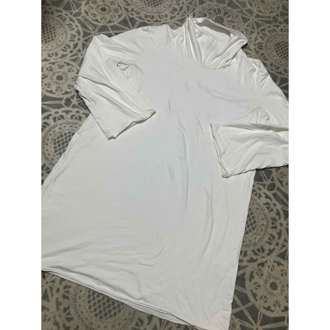 kujaku クジャク　タートルネック　カットソー　ホワイト　サイズ1 メンズのトップス(Tシャツ/カットソー(七分/長袖))の商品写真