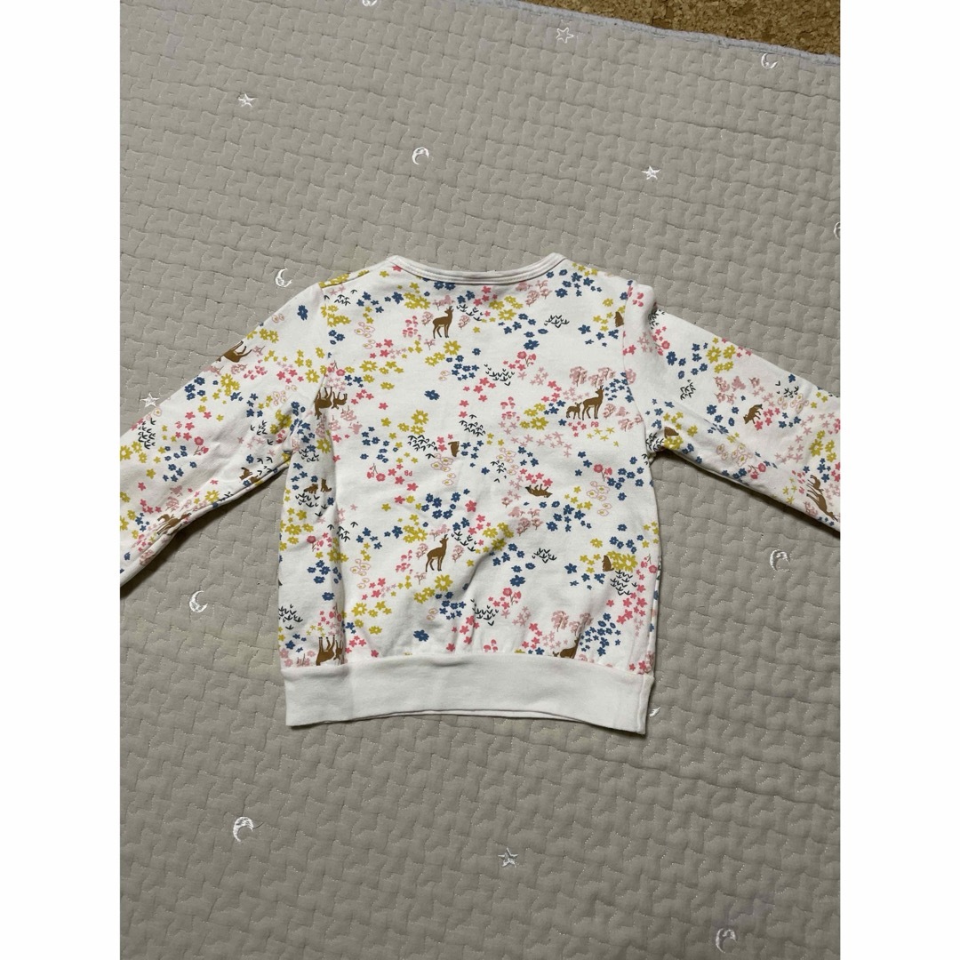 PETIT BATEAU(プチバトー)のプチバトー パジャマ バンビ 花 キッズ/ベビー/マタニティのキッズ服女の子用(90cm~)(パジャマ)の商品写真