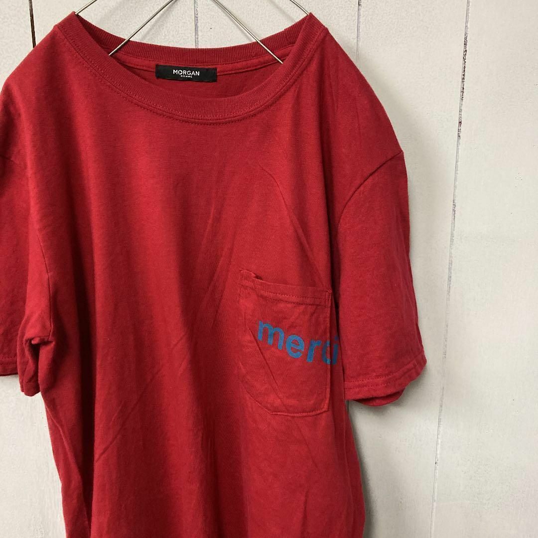 MORGAN HOMME(モルガンオム)のTシャツ　ポケット　ポケT プリント メンズのトップス(Tシャツ/カットソー(半袖/袖なし))の商品写真