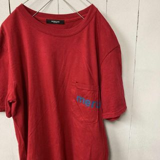 モルガンオム(MORGAN HOMME)のTシャツ　ポケット　ポケT プリント(Tシャツ/カットソー(半袖/袖なし))