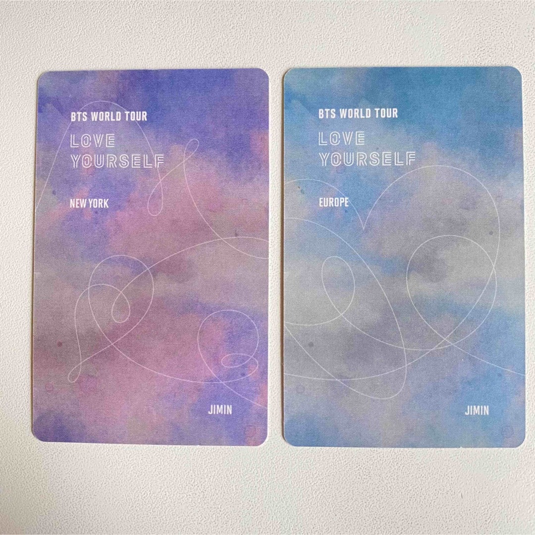 公式】BTS LOVE YOURSELF NY EU JIMIN 2枚 公式】BTS LOVE YOURSELF NY EU JIMIN 2枚