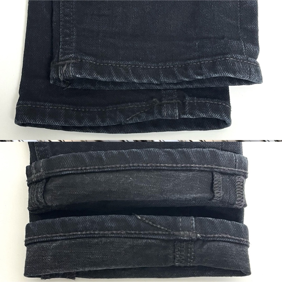 Nudie Jeans(ヌーディジーンズ)のBEAMS×Nudie jeans 別注　アシメントリー　ブラックデニム　W30 メンズのパンツ(デニム/ジーンズ)の商品写真