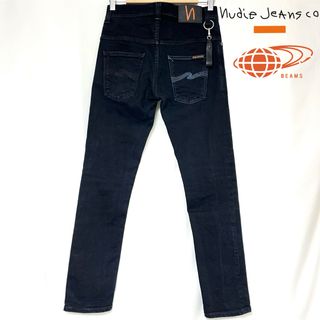 Nudie Jeans - BEAMS×Nudie jeans 別注　アシメントリー　ブラックデニム　W30