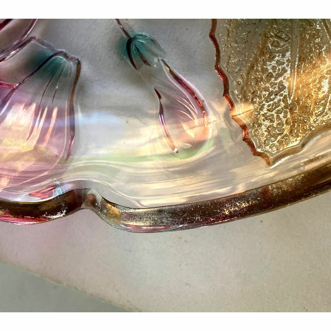 ほぼ未使用　曽我ガラス　大皿 ２枚セット 24cm　SOGA JAPAN インテリア/住まい/日用品のキッチン/食器(食器)の商品写真