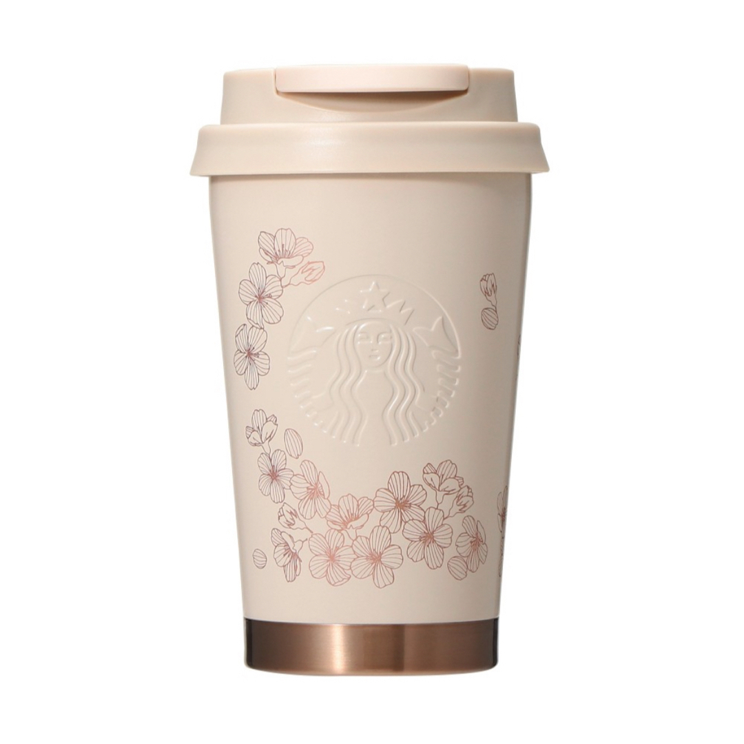 Starbucks Coffee(スターバックスコーヒー)のスタバ　SAKURA2024ステンレスTOGOロゴタンブラーグレース355ml インテリア/住まい/日用品のキッチン/食器(タンブラー)の商品写真