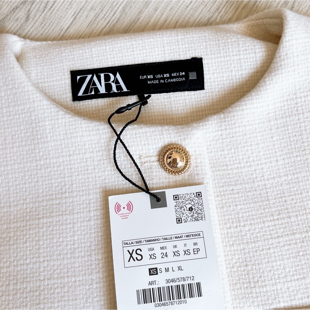 ZARA - ZARA/フラップクロップドジャケット XS 【新品•未使用 ZARA - ZARA/フラップクロップドジャケット XS 【新品•未使用