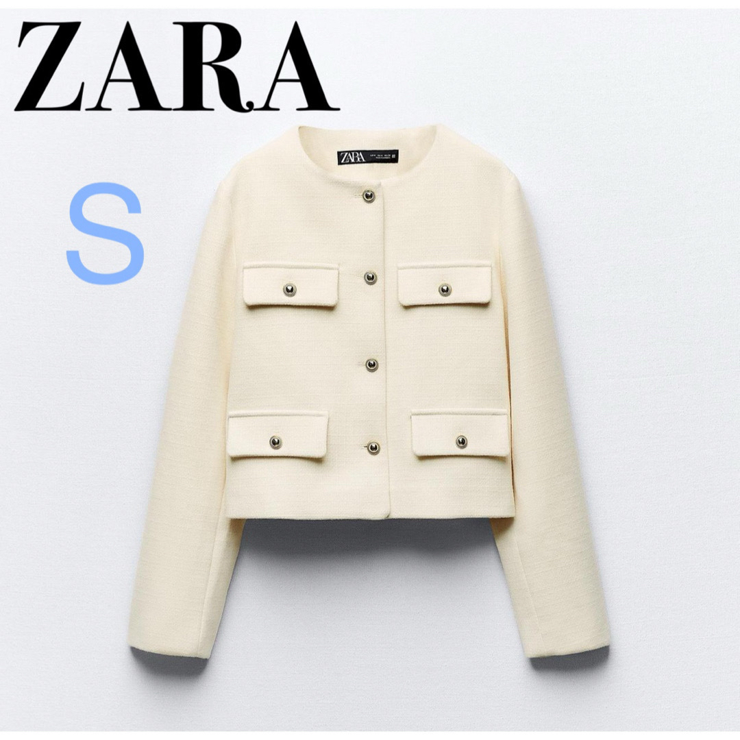 ZARA - ZARA/フラップクロップドジャケット S 【新品•未使用】完売品