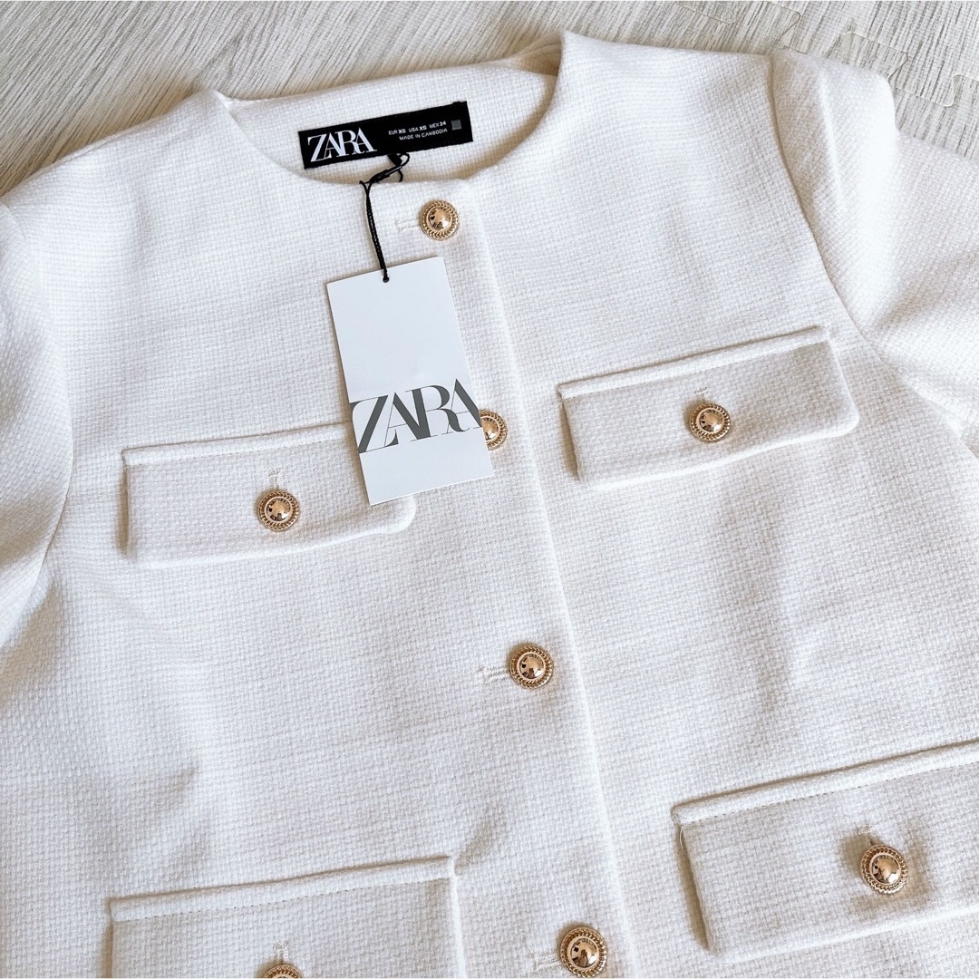 ZARA - ZARA/フラップクロップドジャケット S 【新品•未使用 ZARA - ZARA/フラップクロップドジャケット S 【新品•未使用
