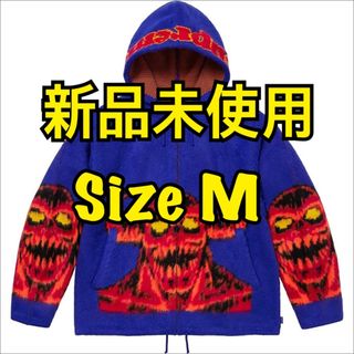 シュプリーム(Supreme)のToy Machine Zip Up Hooded Sweater 青M(ナイロンジャケット)