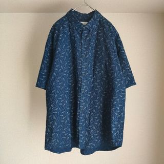 ネストローブ(nest Robe)のCONFECT インディゴペイズリーワイド半袖シャツ(シャツ)