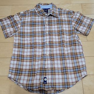 ギャップ(GAP)のGAP　キッズ　男の子　半袖　チェックシャツ　140(Tシャツ/カットソー)