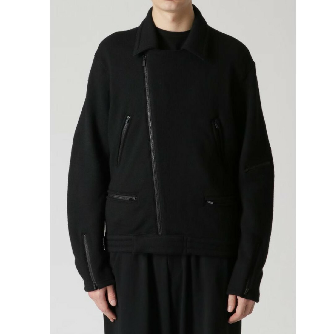 Yohji Yamamoto POUR HOMME(ヨウジヤマモトプールオム)のヨウジヤマモトプールオム 23AW ダブルライダース メンズのジャケット/アウター(ライダースジャケット)の商品写真